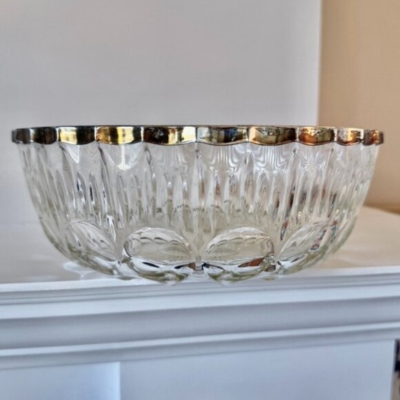 Mid Century Queen Anne Cut Glass Bowl - Picture 2 of 9